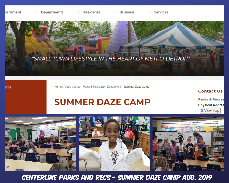 Centerline Park and Recs Summer Daze Camp Aug. 2019.